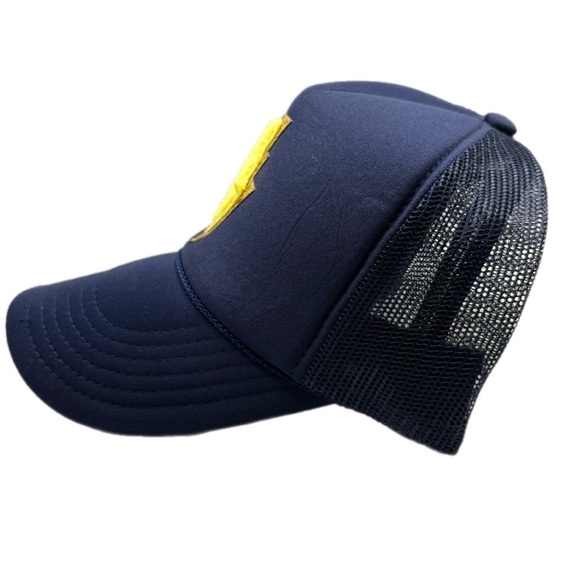 OTTO | Navy & Yellow Lightning Bolt Hat POSHFEST 2024 Exclusive Swag Trucker Hat - Picture 2 of 9